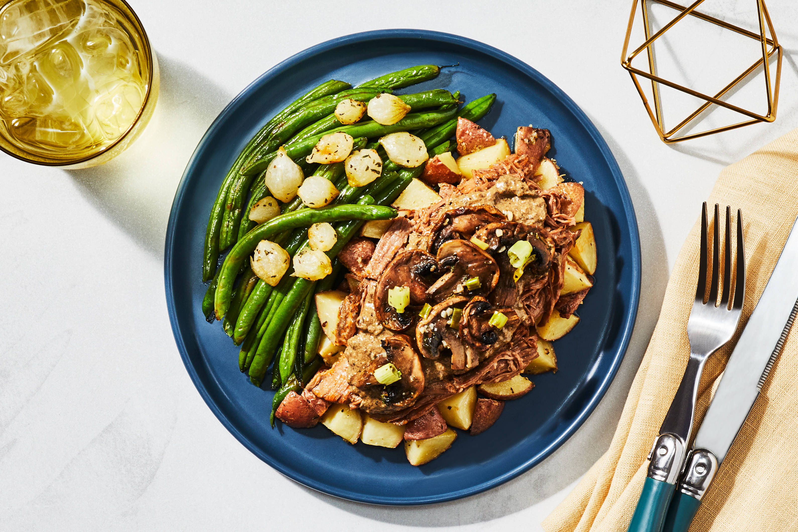 Garlic Mushroom Cream Shredded Beef