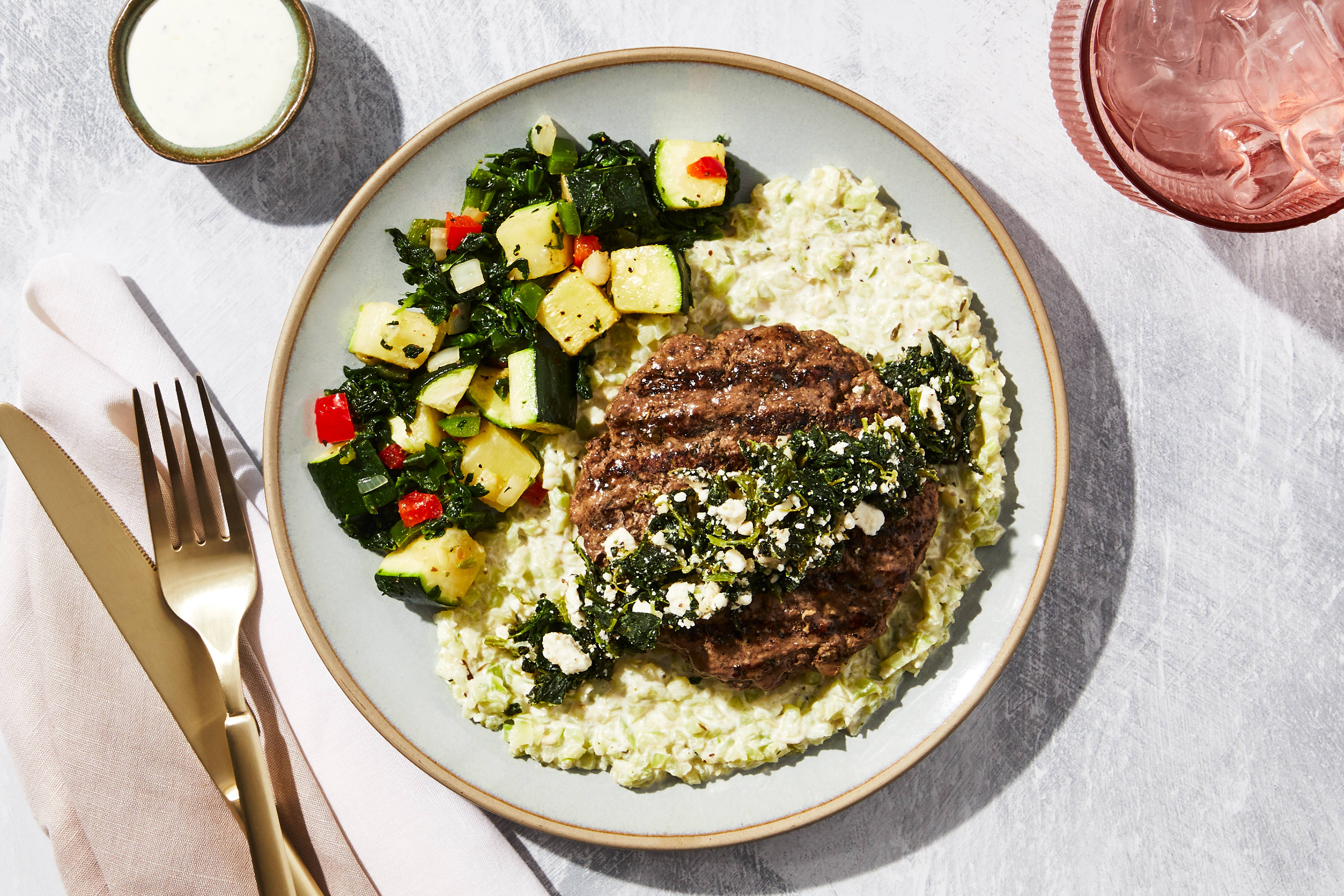 Greek-Style Dolmades Burger