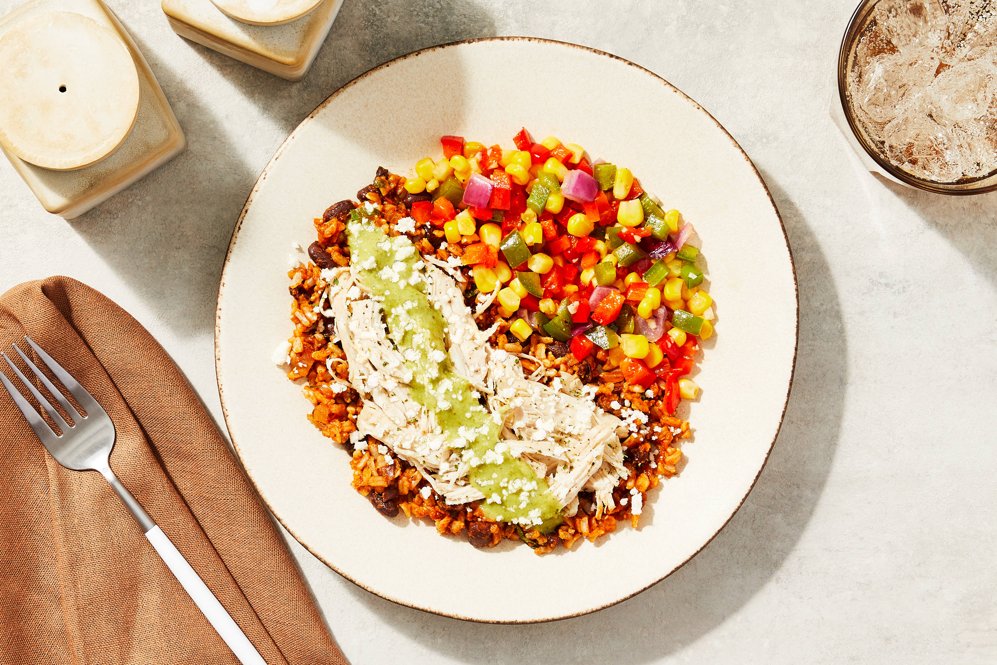 Green Chile Shredded Chicken Thighs