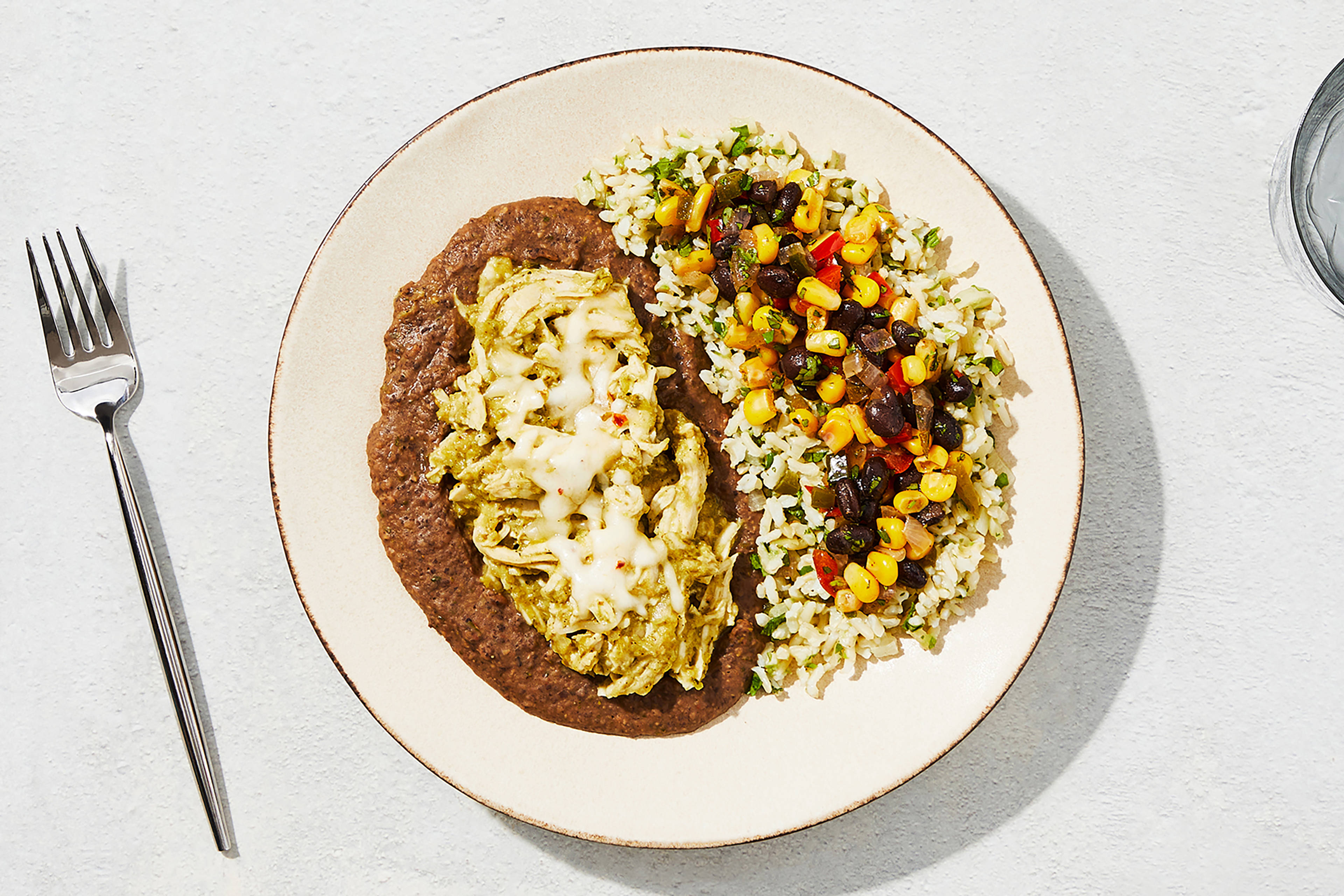 Green Chile Turkey Enchilada Bowl