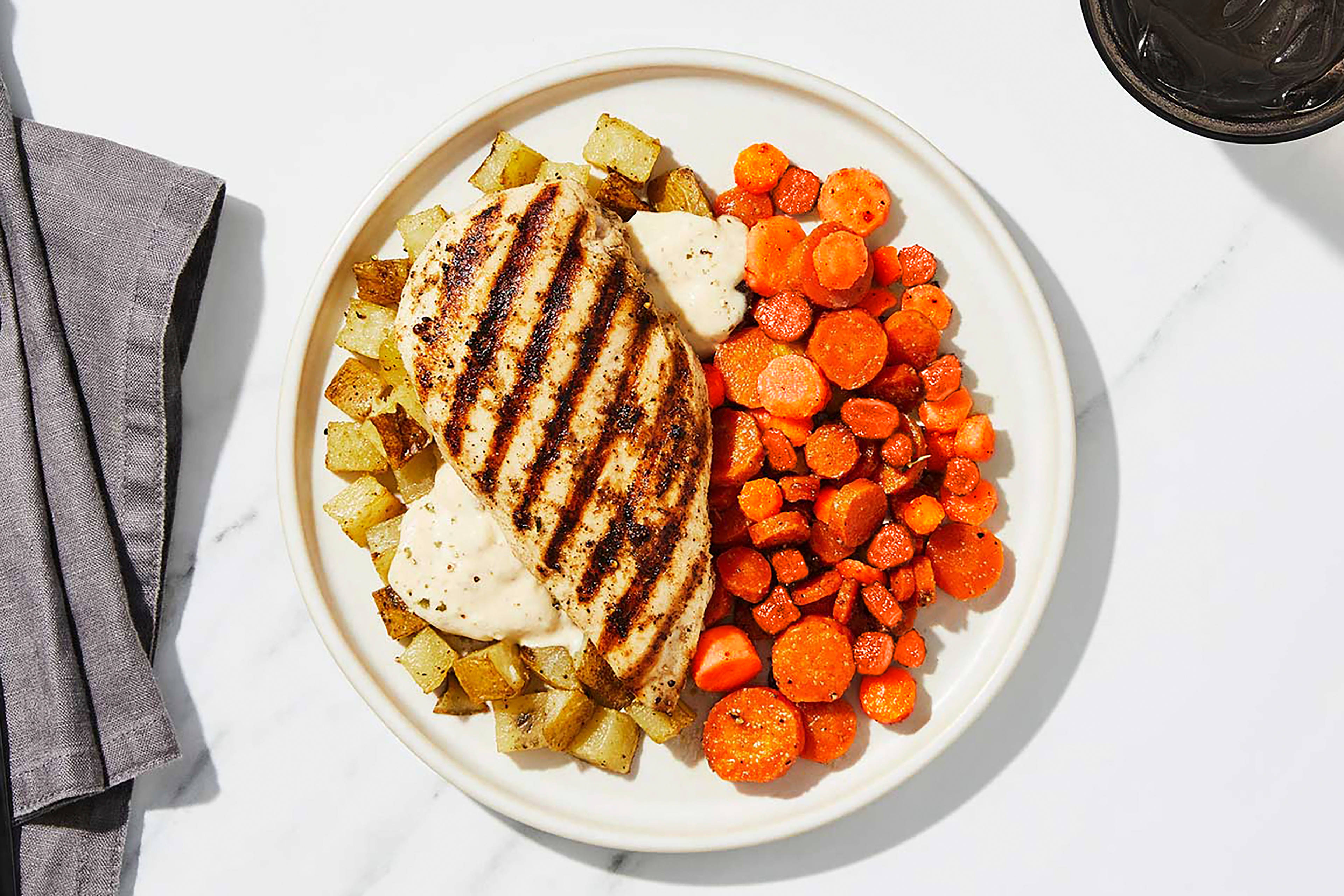 Green Peppercorn Grilled Chicken