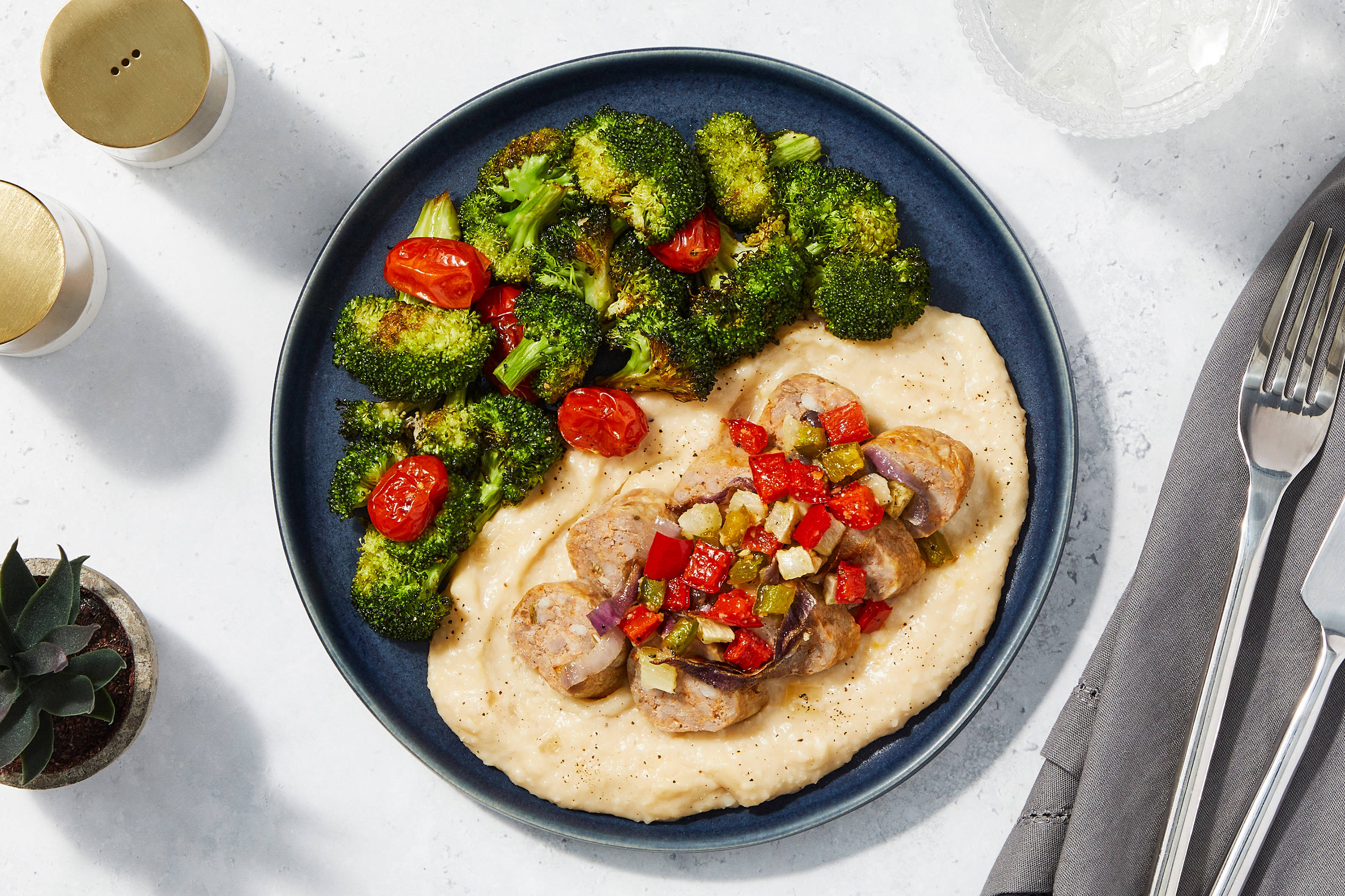 Italian Sausage, Polenta & Fennel