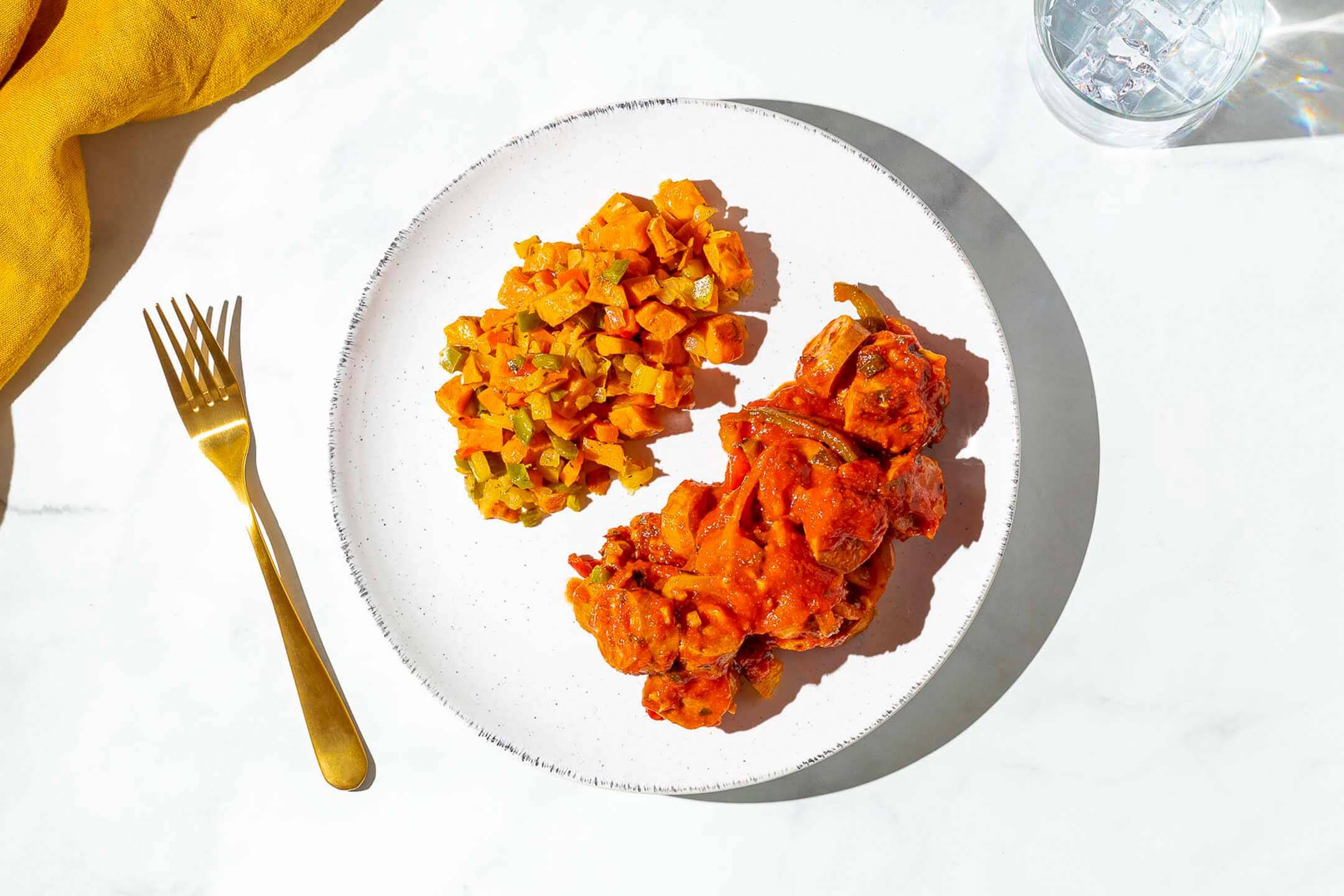 Italian Sausage with Tomato Braised Peppers