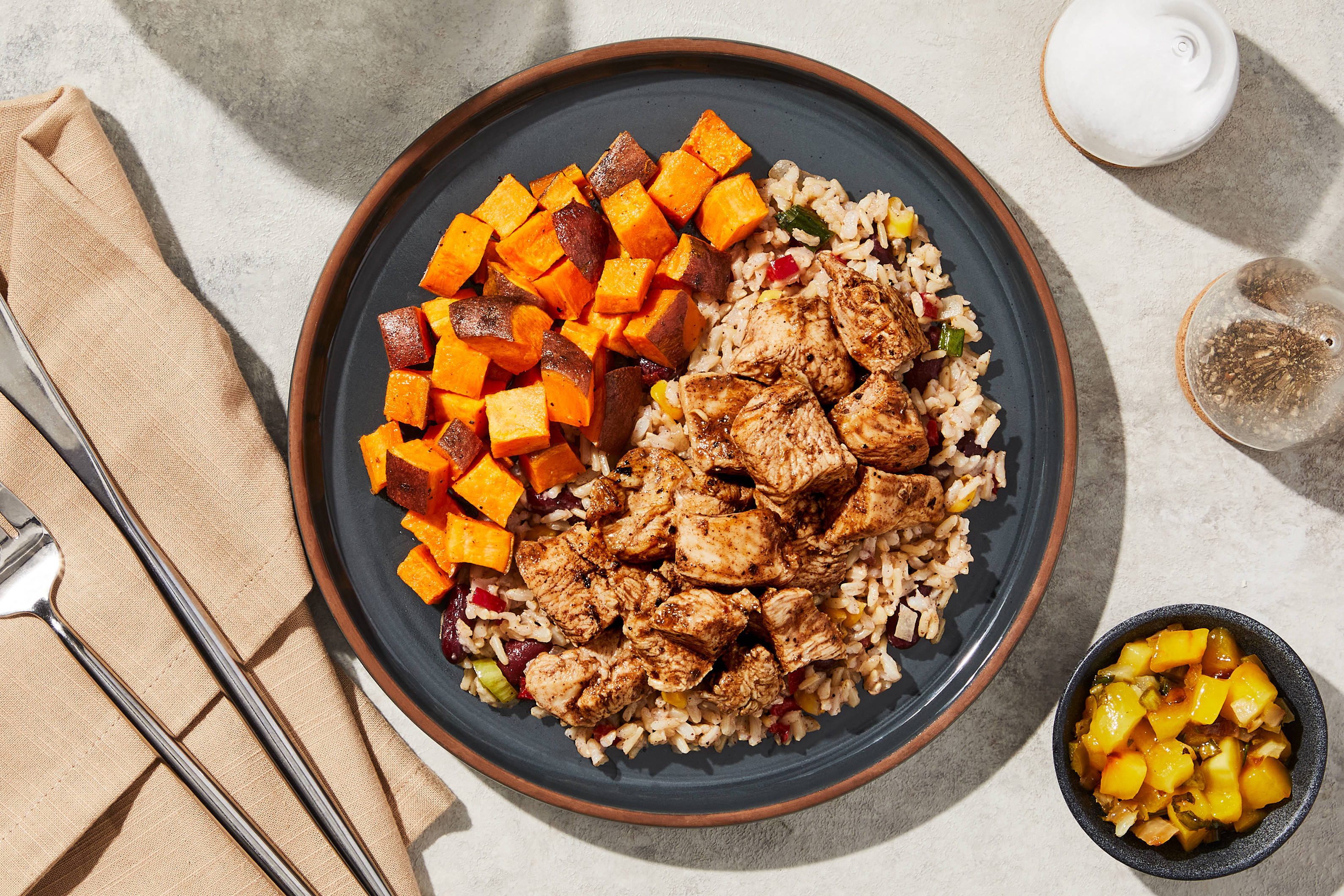 Jerk Chicken & Sweet Potatoes