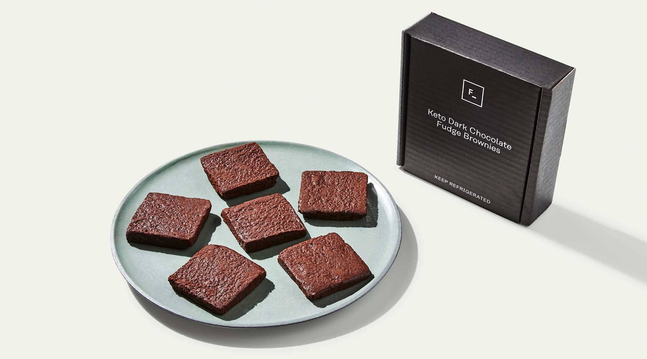 Keto Dark Chocolate Fudge Brownies