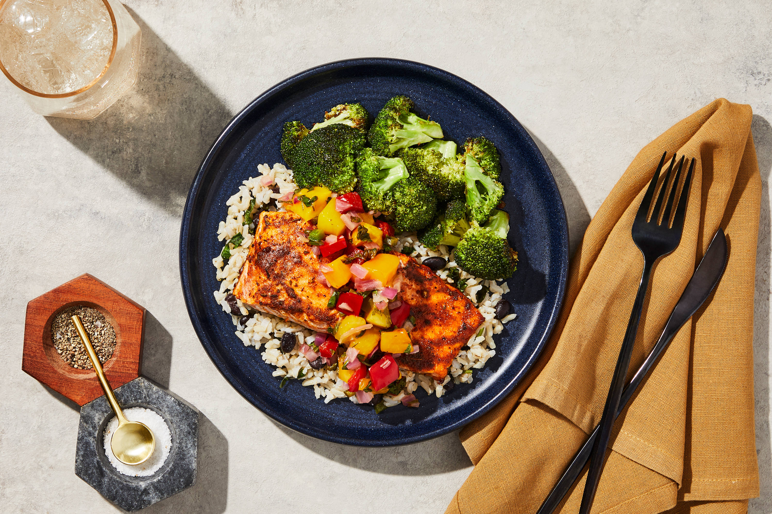 Saumon en salsa de mangues