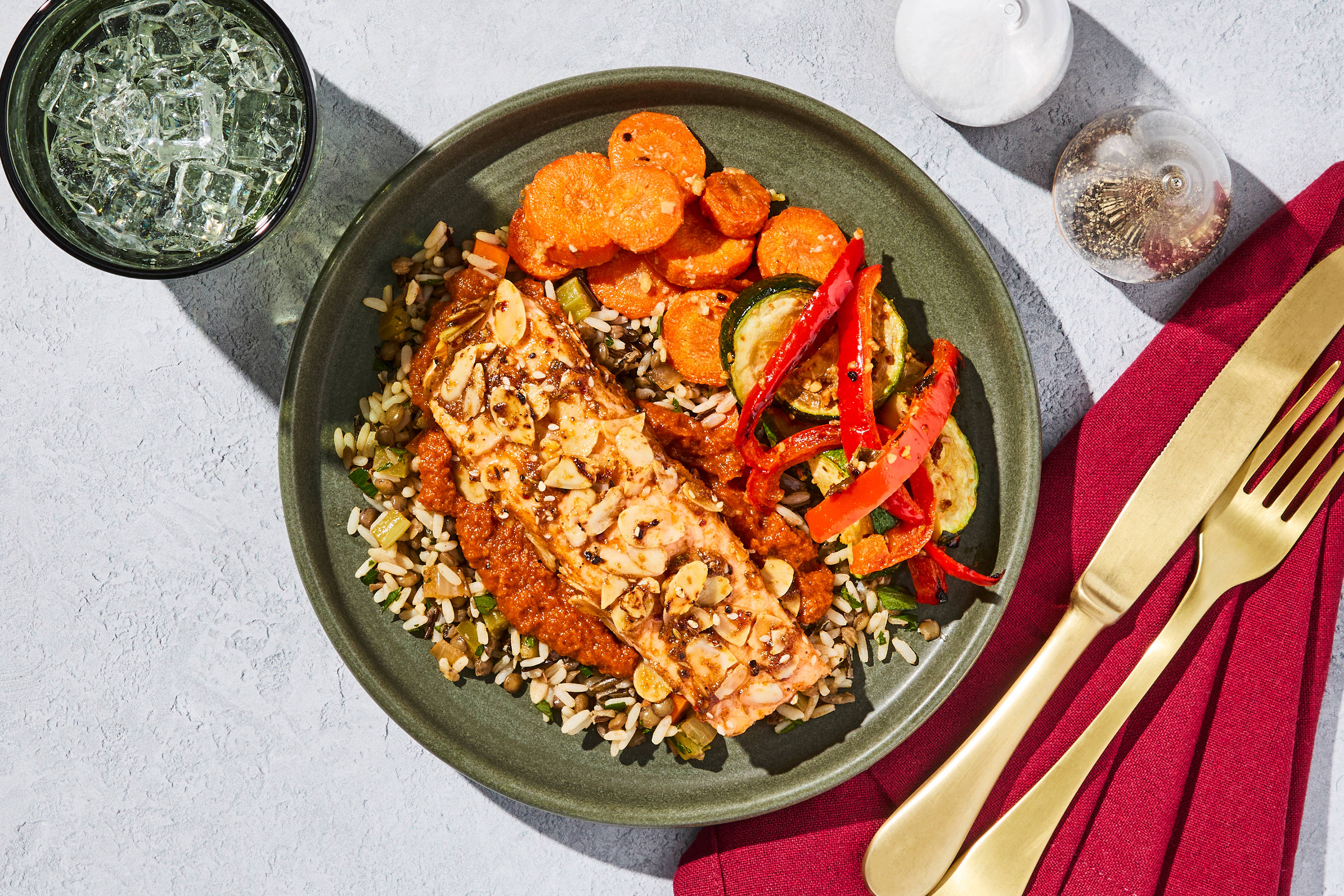 Moroccan-Style Almond Crusted Salmon