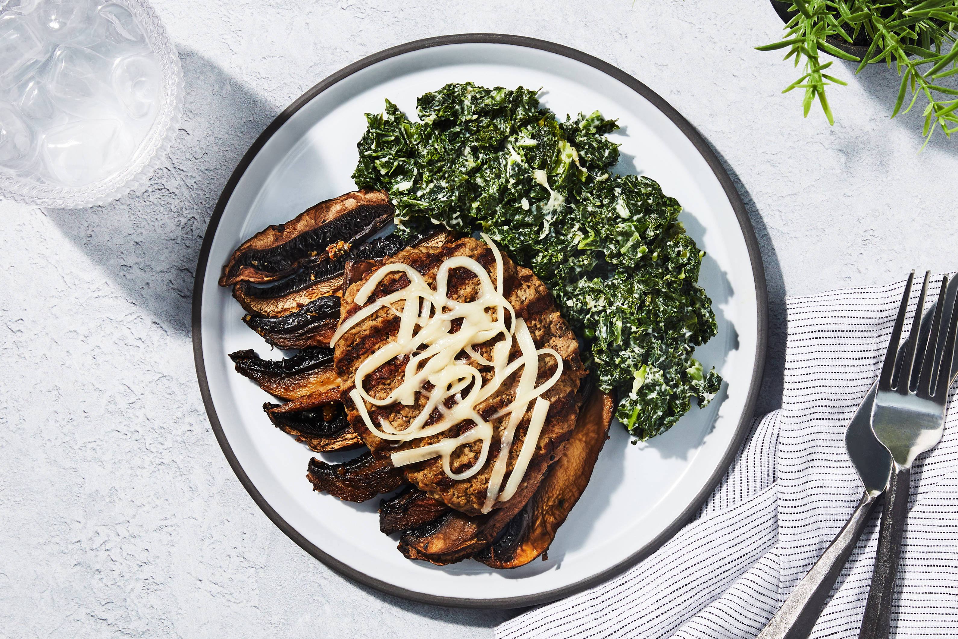 Mushroom & Swiss Beef Burger