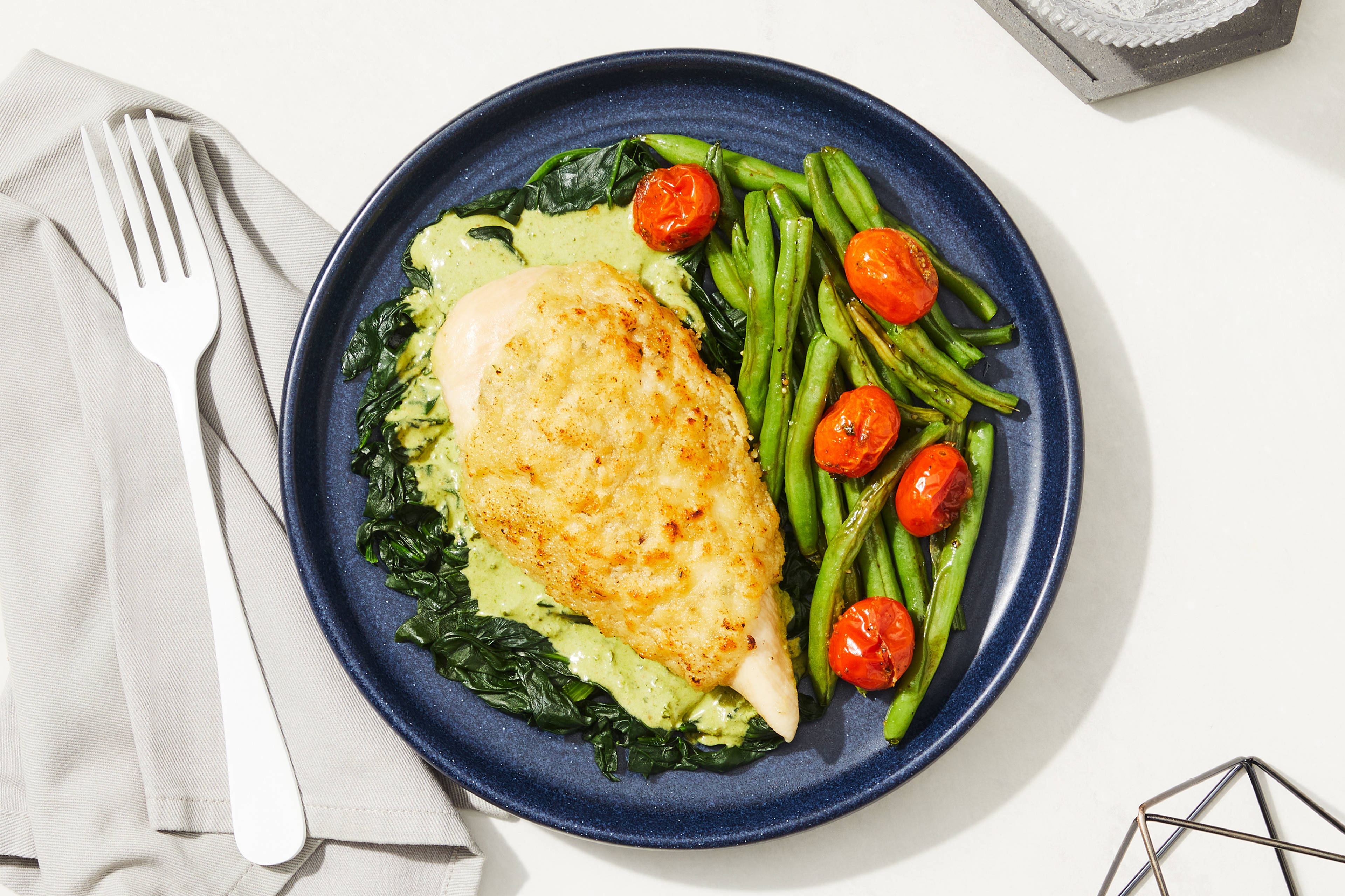 Poulet au pesto et au parmesan