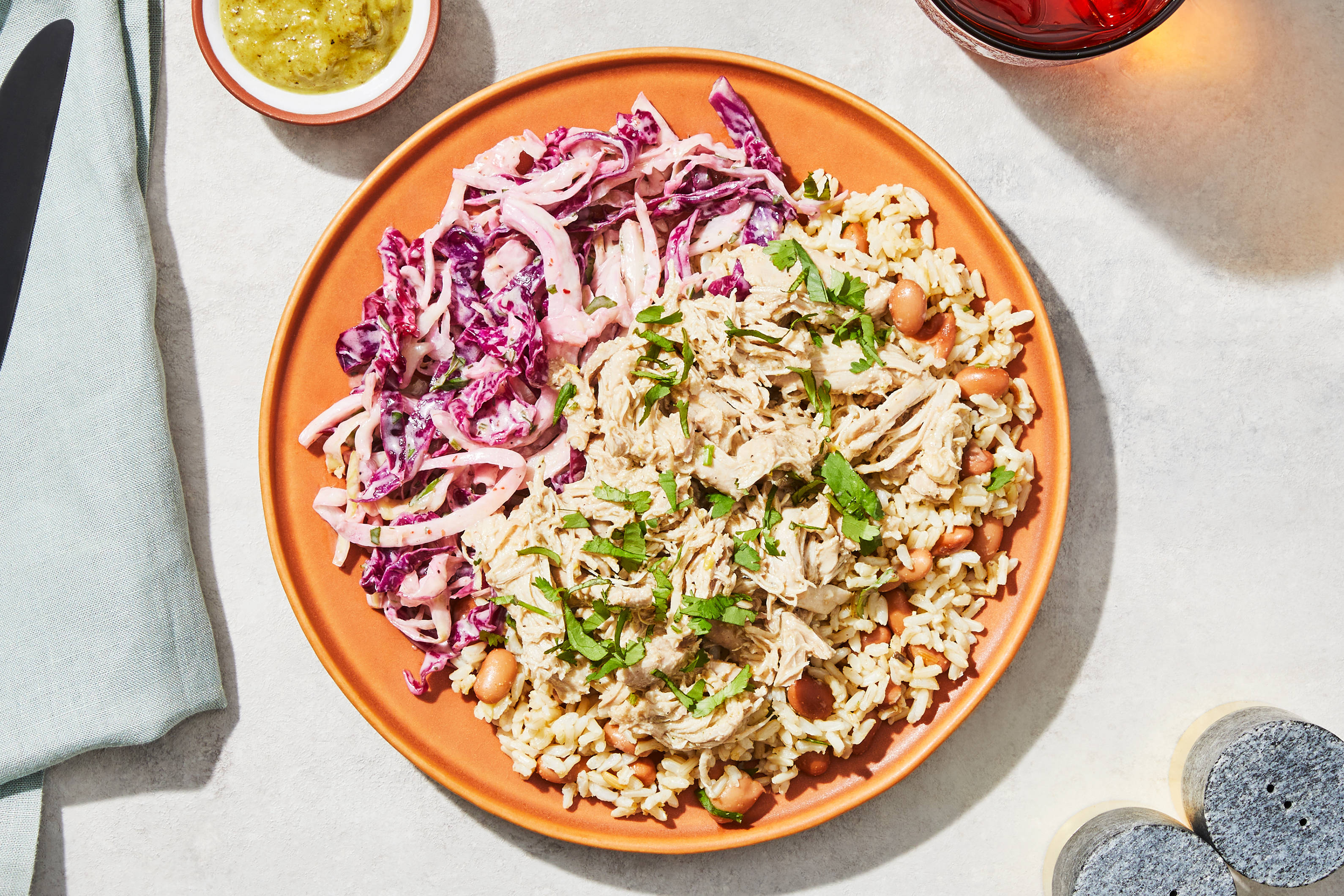 Peruvian Shredded Chicken Thighs