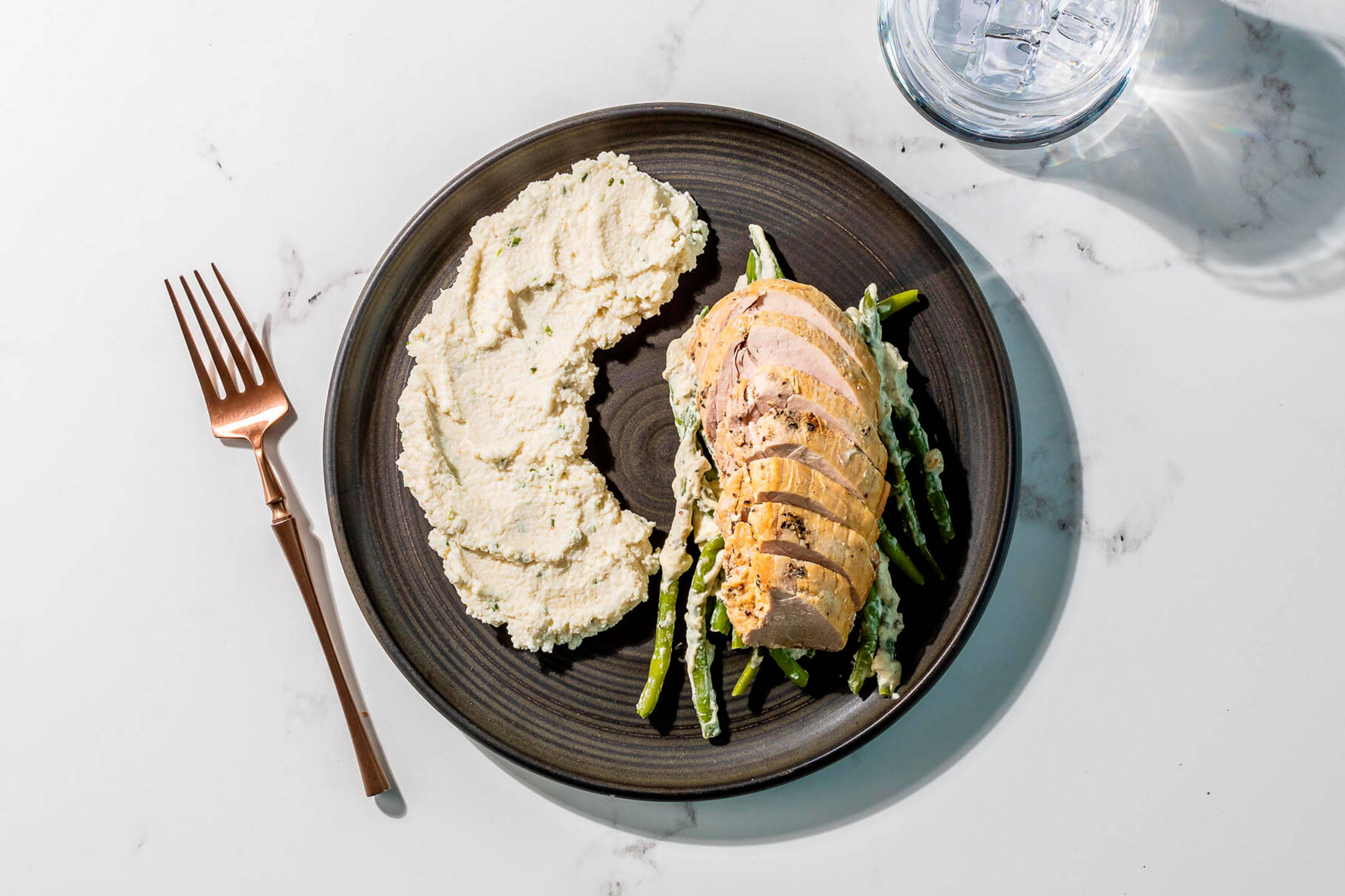 Pork Tenderloin with Green Peppercorn Sauce