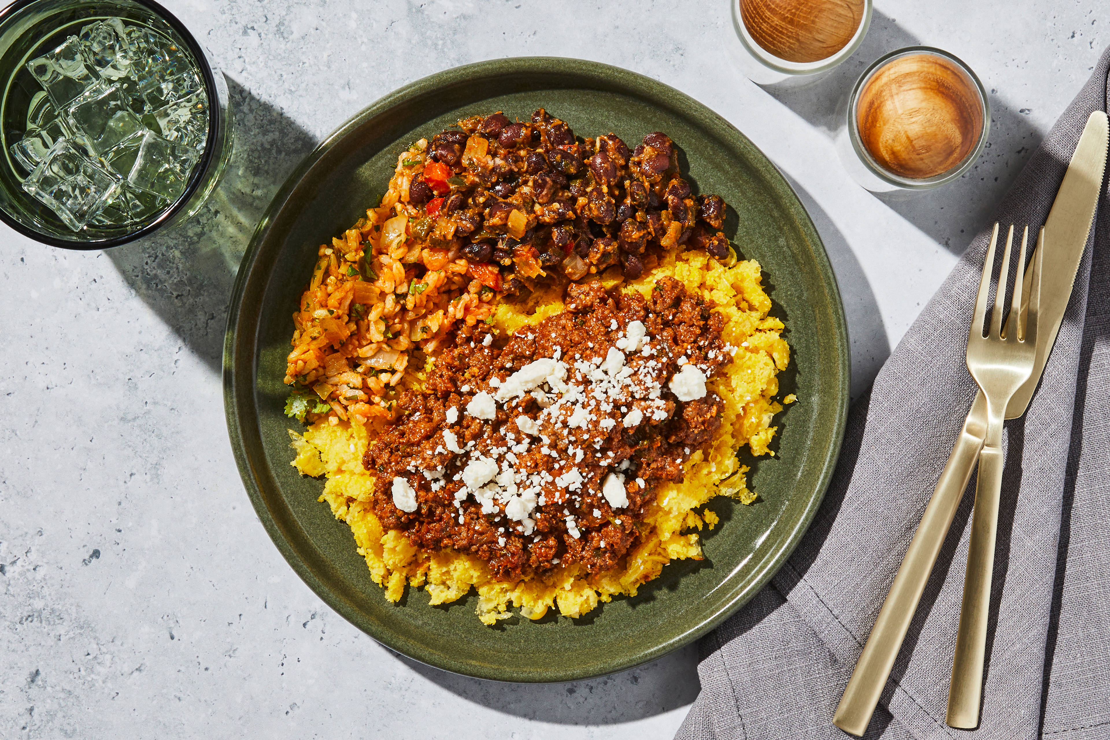 Red Chile Ground Pork Tamale Bowl