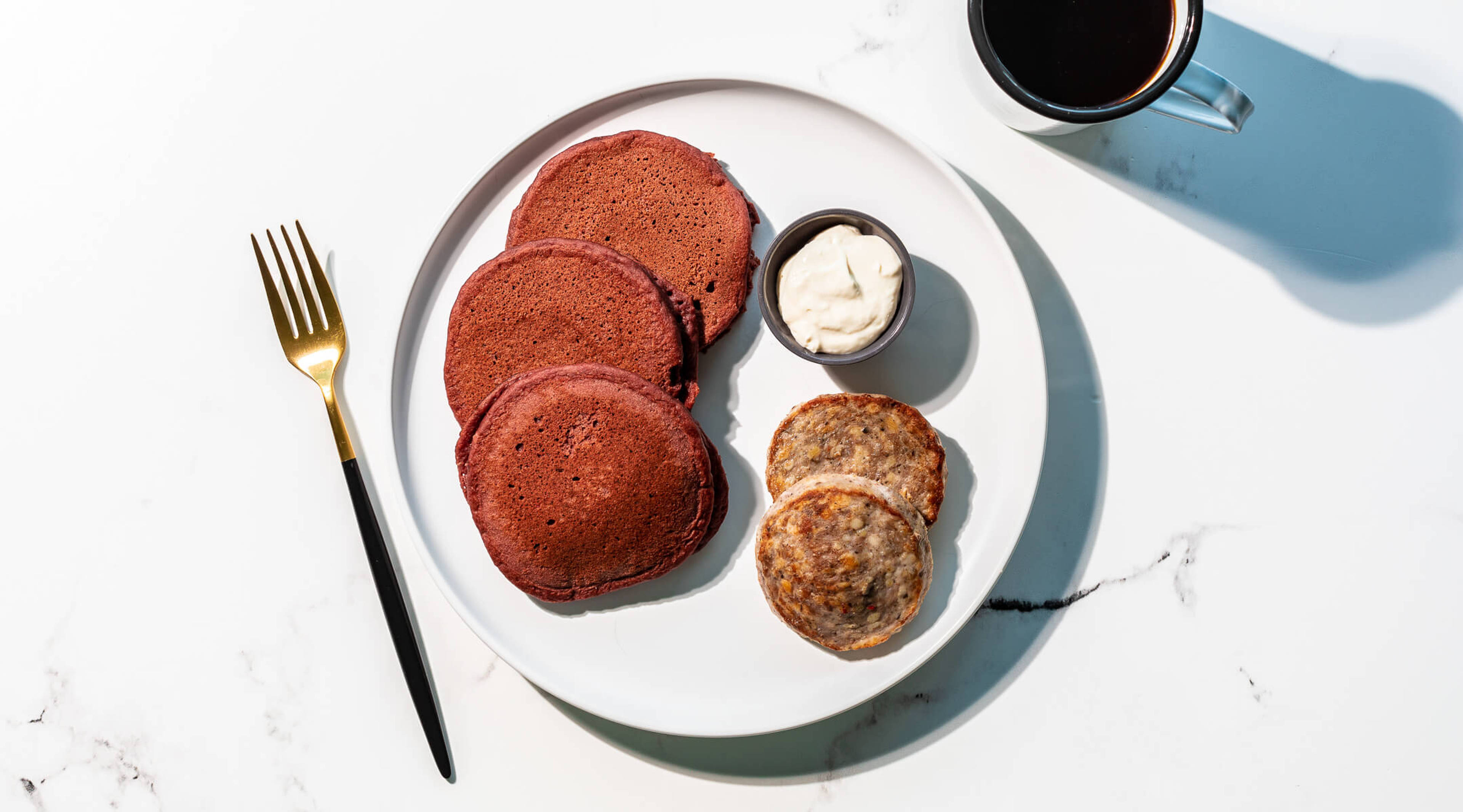 Red Velvet Pancakes