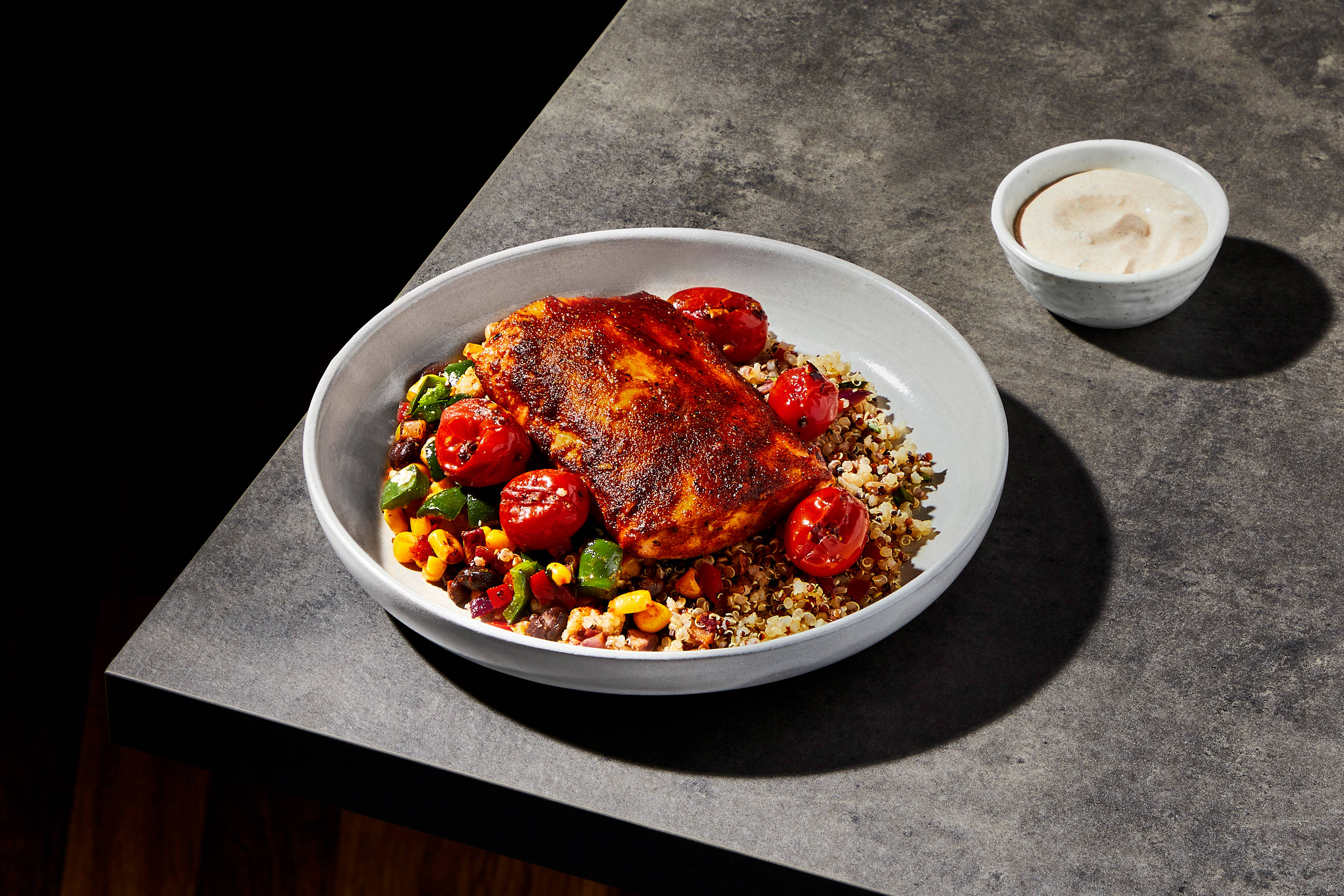 Roasted Red Chile Mahi Mahi