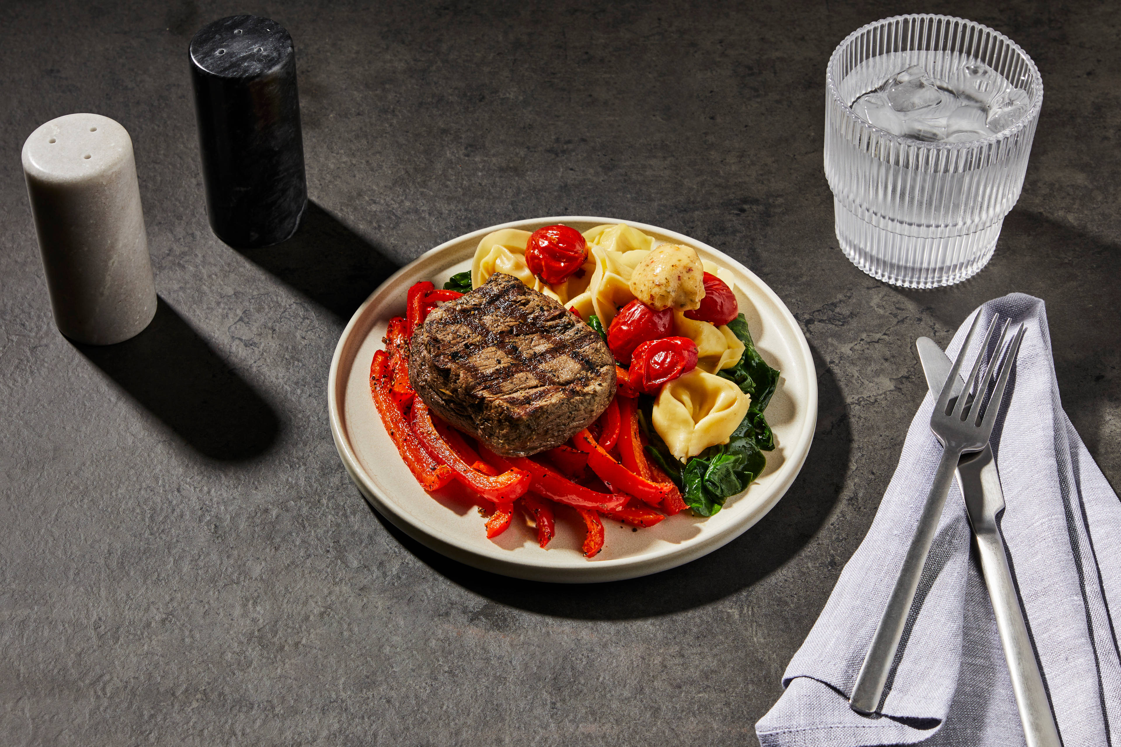 Roasted Red Pepper Filet Mignon