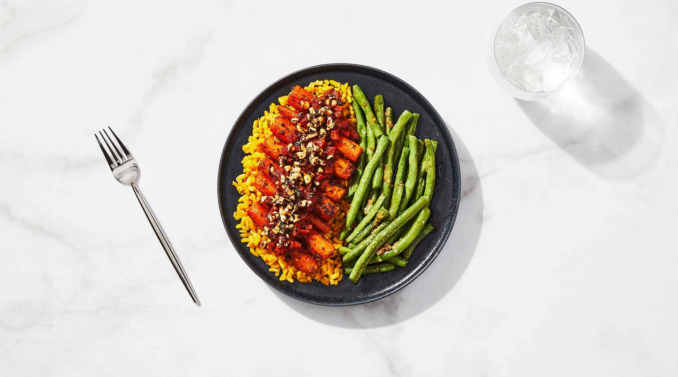 Saffron Risotto with Roasted Carrots TEST