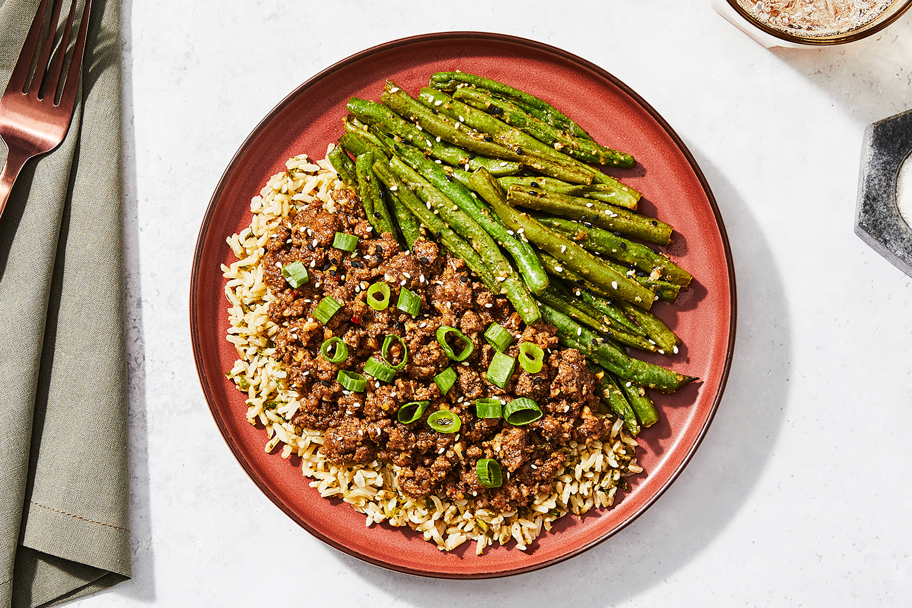 Sweet Soy Beef & Rice Bowl