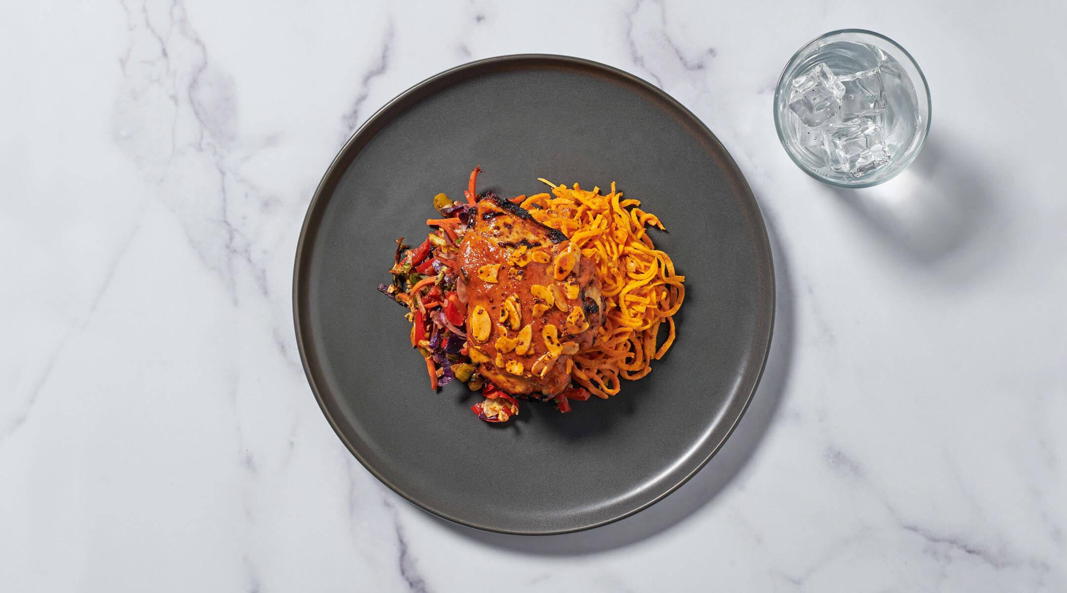 Thai Almond Chicken with Sweet Potato Noodles TEST
