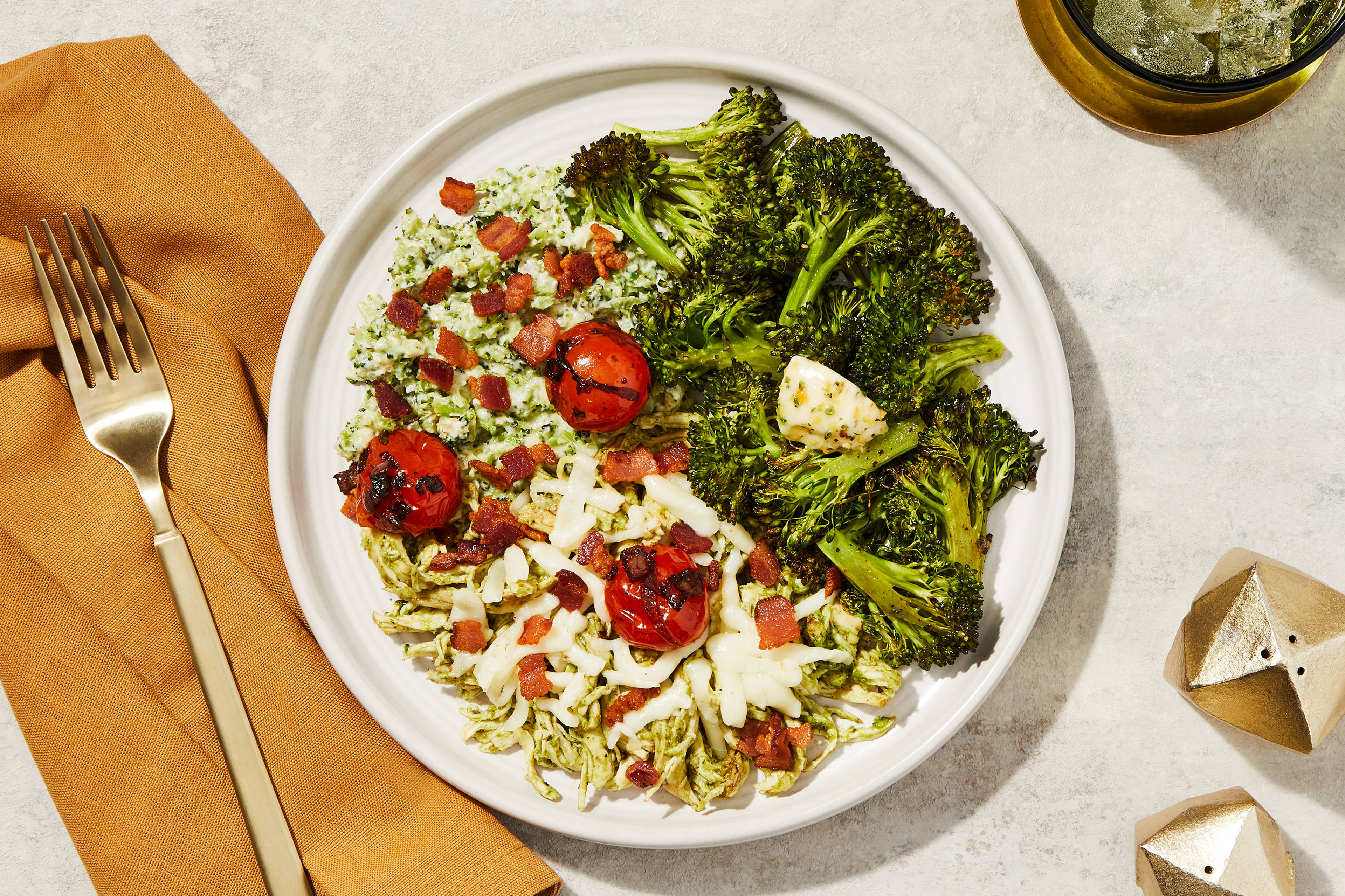 Tomato, Bacon & Pesto Chicken Bake