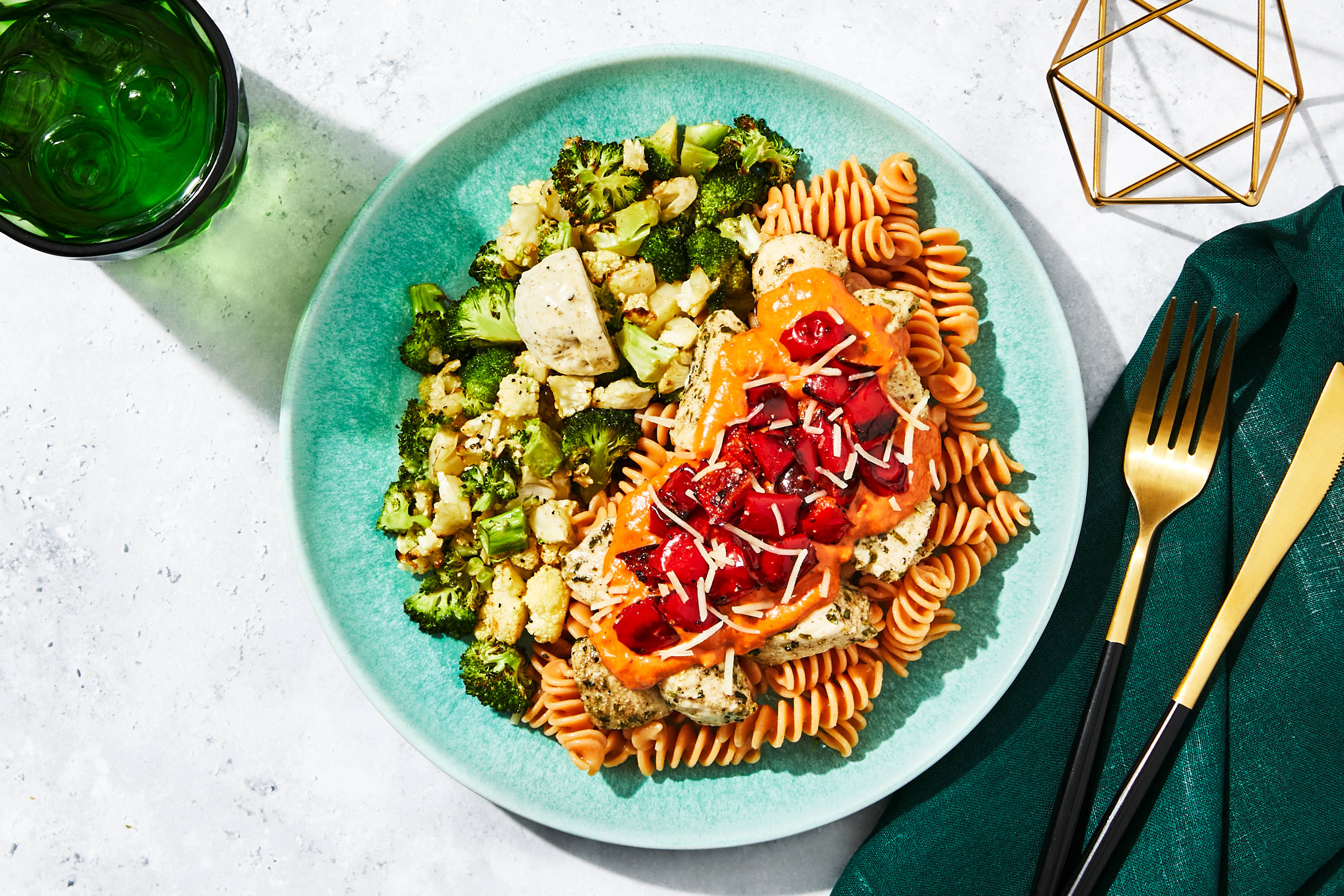 Tomato Cream & Rosemary Chicken Fusilli