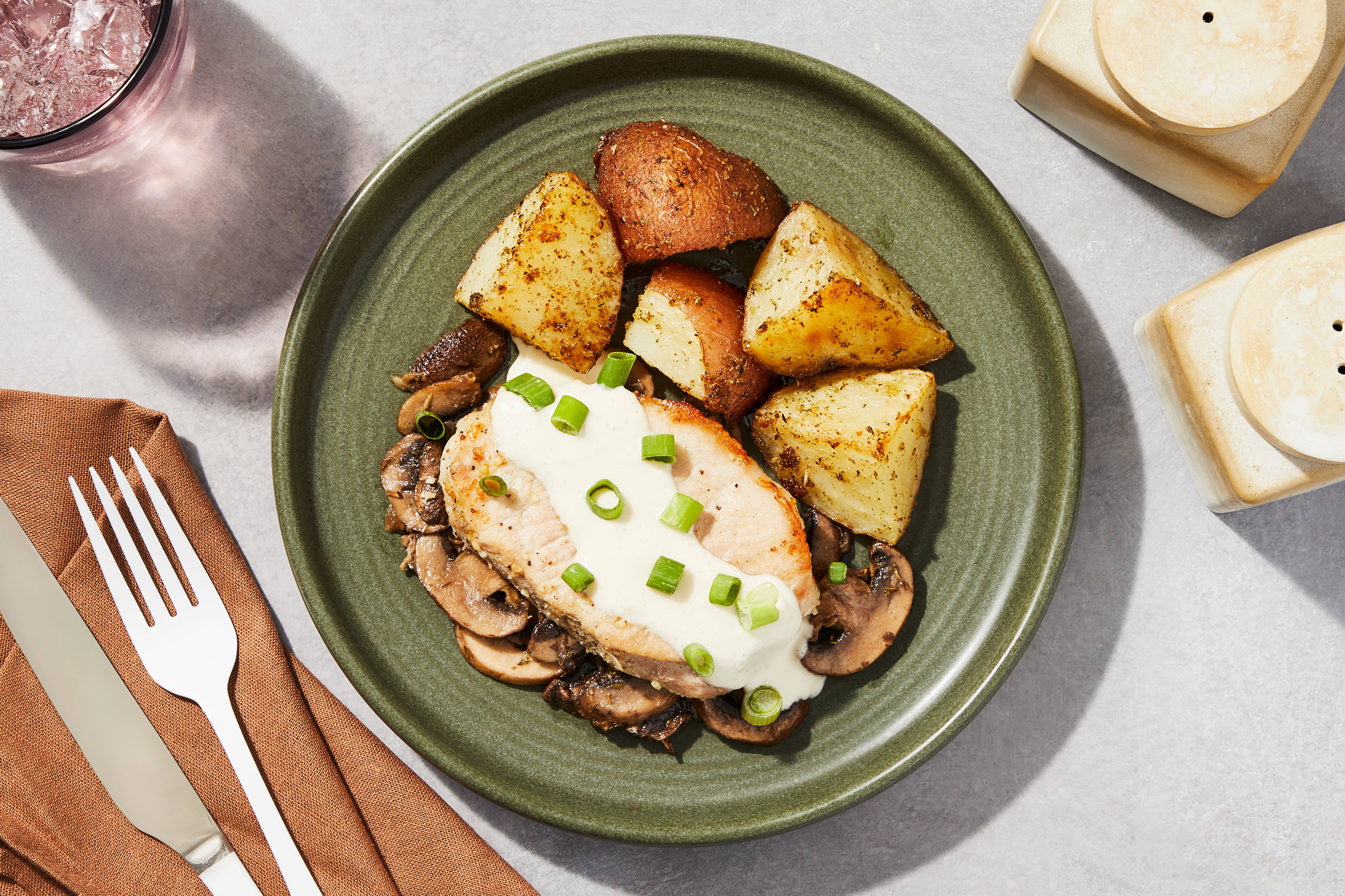Truffle Mushroom Pork Chop