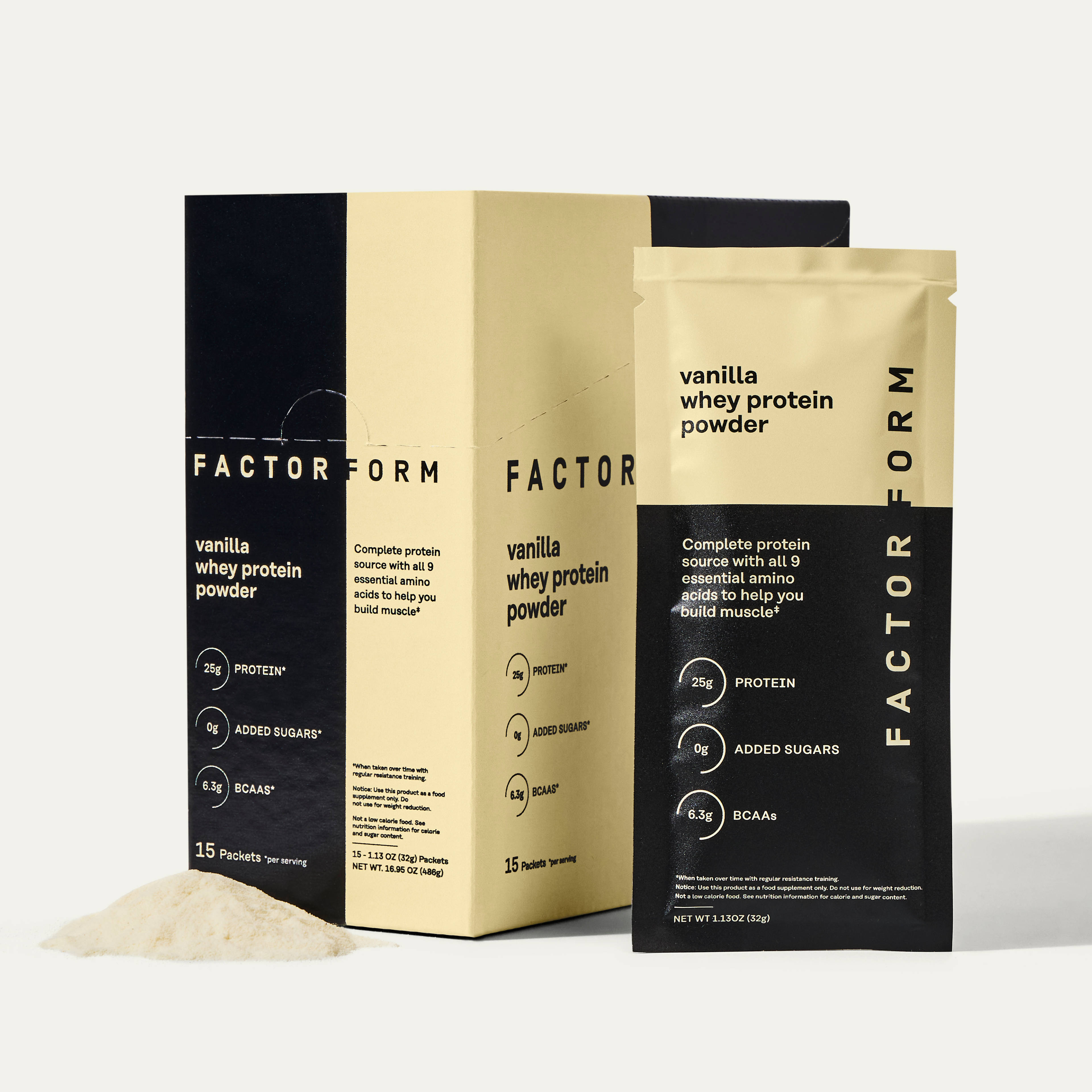 Whey Protein Single Serve Packet - Vanilla