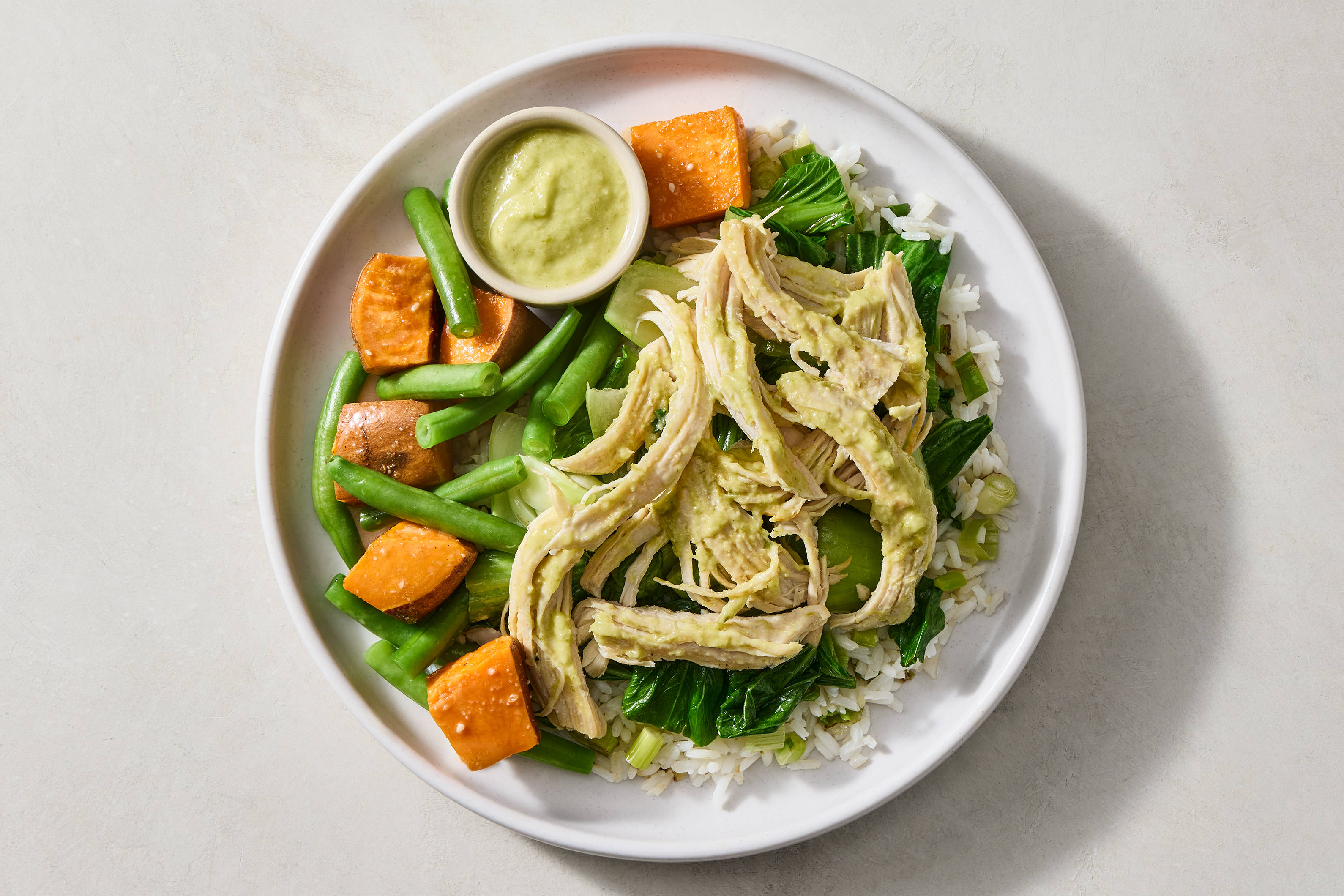 Ginger Scallion Shredded Chicken & Rice